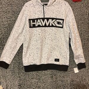 Tony Hawk Men's White Graphic Print Pullover Hoodie Size M